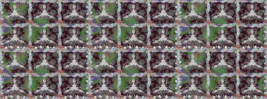 Raster illüstrasyonunda kusursuz çiçek deseni. Gri renkli çiçekler.