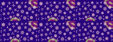 Çiçekler suluboya eskiz deseni. Raster Stili kumaş deseni.