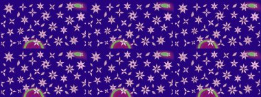 Yumuşak, bahar çiçekli arka plan. Çiçekli karalama şeklinde Raster çiçek deseni. Mavi renkte çiçekler.