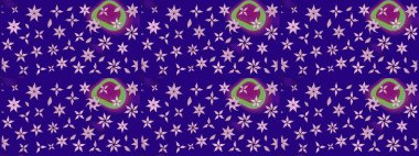 Raster illüstrasyonu. Güzel kumaş deseni. Bahar çiçekli güzel bir çiçek deseni..