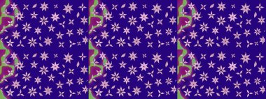 Raster illüstrasyonu. Mavi renkli çiçekler. Çizim çiçek deseni duvar kağıdı için kullanılabilir.