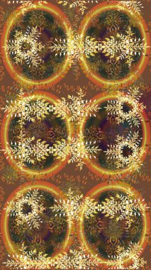 Renk arka plan üzerinde izole soyut kar taneleri ile düz tasarım. Snowflakes desen. Raster resim. Kar tanesi renkli desen. Raster kar taneleri arka plan.