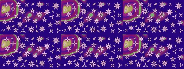 Düz Çiçek Elementleri Tasarımı. Sketch Colour Spring Theme eskiz kalıbı. Mavi renkli çiçekler. Sevimli çiçek raster deseni.