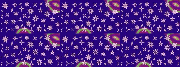 Çiçekler suluboya eskiz deseni. Raster Stili kumaş deseni.