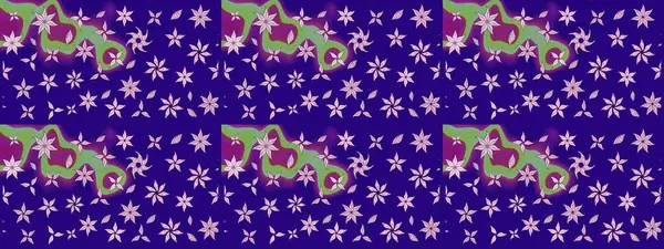 Raster deseni. Sanat çiçeklere ilham verir ve arka planda izler bırakır. Mavi el çizimi desen. Karalama çiçekleri çizim deseni.