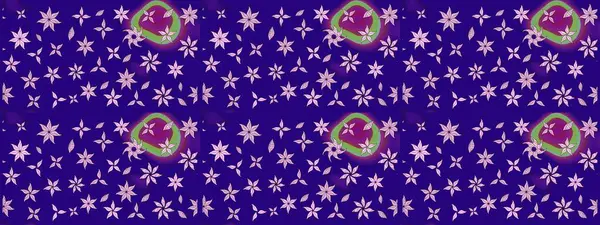 Raster illüstrasyonu. Güzel kumaş deseni. Bahar çiçekli güzel bir çiçek deseni..