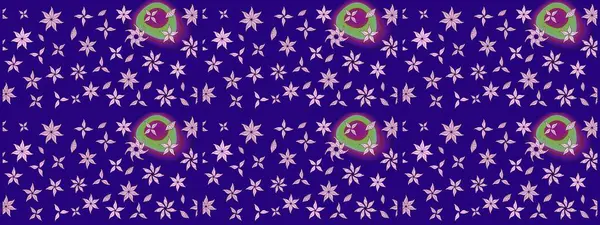 Çiçekli bahar çiçekleri. Robot resim. Motley illüstrasyonu. Küçük renkli çiçekler. Küçük çiçekte güzel bir desen. Moda baskıları için zarif bir şablon.