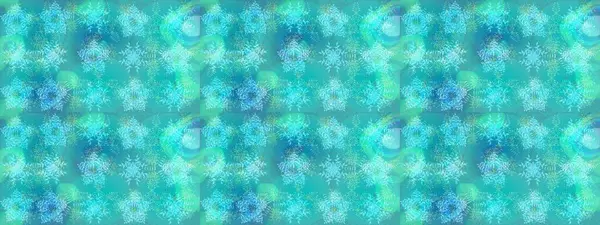 Kar taneleri, kar yağışı. İllüzyon. Düşen Noel stili kar taneleri. Güzel raster mavisi, yeşil ve nötr kar taneleri renkli bir arkaplanda izole edilmiş..