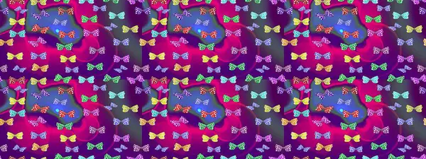 Güzel bir kumaş tasarımı. Raster Kelebekleri deseni. Soyut eskiz arka planı. Mor renkler üzerine resim.