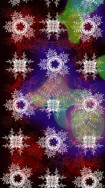 Kar taneleri, kar yağışı. İllüzyon. Düşen Noel stili kar taneleri. Güzel, siyah, kahverengi ve nötr kar taneleri renkli bir arkaplanda izole edilmiş..