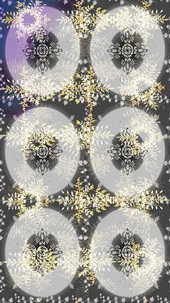 Raster illüstrasyonu. Kar taneleri arka planda. Kar tanesi süsleme deseni. Kar taneleri deseni. Arkaplanda soyut kar taneleri izole edilmiş düz tasarım.