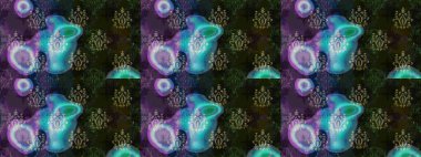 Raster illüstrasyonu. Çiçekli, yapraklı, çiçek desenli eskiz. El çizimi.