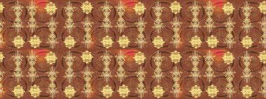 Düz kar karalama ikonları, kar taneleri kahverengi, sarı ve bej renkli siluetler noel afişi için, kartlar. Yeni yıl kar tanesi. Güzel soyut kar taneleri raster tasarımı..