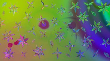 Güzel suluboya yaz çiçekleri deseni..