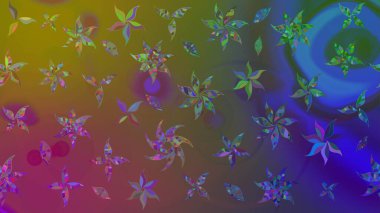 Kahverengi renkli çiçekler. Gömlek, arka plan modelini çiz. Tropik çiçekler.