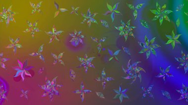 Kahverengi renkli çiçekler. Tropik çiçekler. Gömlek çizimi Arkaplan Deseni.