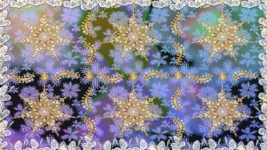 Kusursuz altın desen. Raster oryantal süs. Altın elementlerle nötr renklerde altın desen.