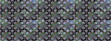 Küçük çiçekte güzel bir çiçek deseni var. Raster deseni. Çiçekli, suluboya desenli kusursuz çiçek deseni.