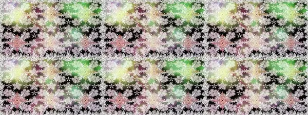 Düz Çiçek Elementleri Tasarımı. Raster illüstrasyonu. Tarafsız renklerde zarif çiçek buketi suluboya. Renkli Bahar Teması Kusursuz Arkaplan.