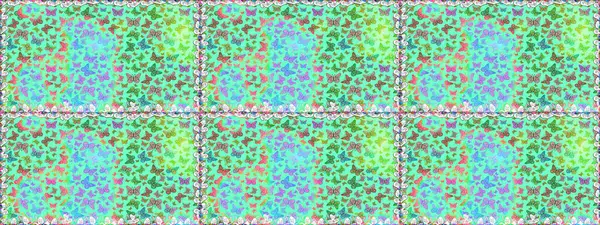 Mavi renkte bir resim. Moda Kumaşı Tasarımı. Kelebek deseni. Raster. Soyut, kusursuz arkaplan.