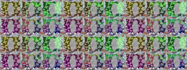 Raster illüstrasyonu. Kusursuz bir geçmişi var. Eski usul. Renkli desenli kusursuz desenler, tarafsız çiçekler ve dekoratif elementler. Kumaş, tekstil ve duvar kağıdı baskısı için..