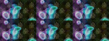 Raster illüstrasyonu. Çiçekli, yapraklı, çiçek desenli eskiz. El çizimi.