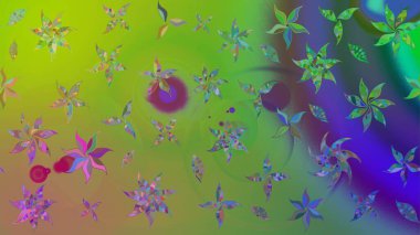 Güzel suluboya yaz çiçekleri deseni..