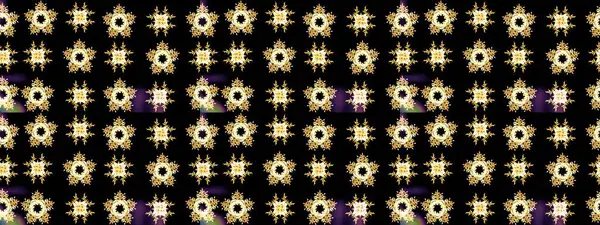 Raster illüstrasyonu. Siyah renkli çiçekler. Çiçek süsü ile kusursuz desen.