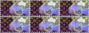 Raster illüstrasyonu. Tarafsız renklerde güzel bir tekstil. Çiçeklerle suluboya desenleri.