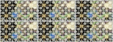 Raster illüstrasyonu. Raster deseni. Küçük çiçekteki sevimli çiçek deseni. Soyut çiçek desensiz arkaplan. Tarafsız renklerde.