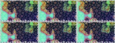 Raster illüstrasyonu. Kumaş, duvar kağıdı ve kağıt üzerine baskı yapmak için gelişen arka plan. Sevimli, pürüzsüz desenli, küçük çiçekli, klasik tarzda. Moda arka planında parlak buketler.