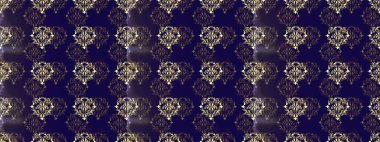Kusursuz klasik raster altın desenli. Geleneksel oryantasyon süsü. Klasik klasik klasik arka plan. Altın elementlerle mavi, gri ve kahverengi renklerde kusursuz desen. Raster illüstrasyonu.