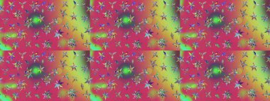 Düz Çiçek Elementleri Tasarımı. Çiçekli çizim şekli. Renkli Bahar Teması eskiz kalıbı. Pembe renkte çiçekler.