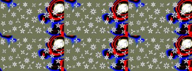 Düz Çiçek Elementleri Tasarımı. Yeşil renkli çiçekler. Çiçekli çizim şekli. Renkli Bahar Teması çizim şablonu.