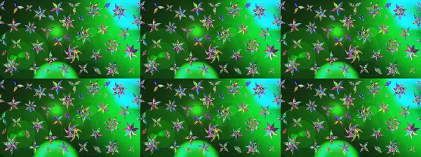 Moda baskıları için zarif bir şablon. Halk tarzı. Modern çiçek arkaplanı. Parlak renkli çiçekleri ve yeşil yaprakları olan harika bir çiçek deseni..