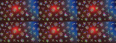 Kahverengi renklerde bahar çiçekleri. Raster illüstrasyonu. Yaprak ve çiçeklerin suluboya resmi, kahverengi renklerdeki çizim deseni.