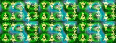 Different snowflake collection raster, winter elements on a golden colors. Raster christmas abstract colorful background with cute snowflake.