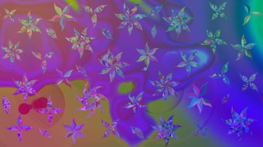 Mor renkli çiçekler. Yumuşak, bahar çiçekli arka plan. Raster çiçek desenli ve çiçekli..