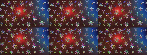 Kahverengi renklerde bahar çiçekleri. Raster illüstrasyonu. Yaprak ve çiçeklerin suluboya resmi, kahverengi renklerdeki çizim deseni.