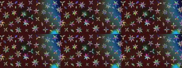 El çizimi Raster çizimi. Çizim çiçek deseni duvar kağıdı, web sitesi arka planı, ambalaj kağıdı, davetiye, broşür, afiş veya web sitesi için kullanılabilir. Parlak elementlerin.