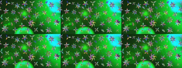 Moda baskıları için zarif bir şablon. Halk tarzı. Modern çiçek arkaplanı. Parlak renkli çiçekleri ve yeşil yaprakları olan harika bir çiçek deseni..