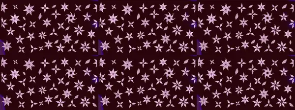 Raster illüstrasyonu. Çiçekli karalama şeklinde Raster çiçek deseni. Nazikçe, yaz çiçekleri kahverengi renklerde.