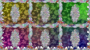 Sevimli, pürüzsüz desenli, küçük çiçekli, klasik tarzda. Raster illüstrasyonu. Kumaş, duvar kağıdı ve kağıt üzerine baskı yapmak için gelişen arka plan. Moda arka planında parlak buketler.