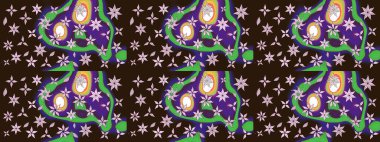 Etnik Mandala süsü. Raster Henna dövme stili. Tekstil, tebrik kartı, boyama kitabı, telefon kılıfı baskısı için kullanılabilir. Hint çiçekli desenli şal desenli..