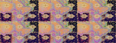 Altın desenli çiçek dekoru. Doğu tarzı element. Bej renklerde altın element. Tasarım şablonu için çizgi çizimi sınırı. Davetiyeler, kartlar, web sayfası için Raster illüstrasyonu.