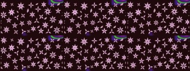 Süslü kumaş deseni. Raster deseni. Çiçekli çiçek deseni, suluboya..