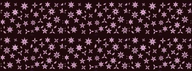 Eski usul. Kumaş, tekstil, duvar kağıdı baskısı için. Raster illüstrasyonu. Tomurcukları çiçek olan sevimli bir çiçek deseni. Eskiz geçmişi. Raster..