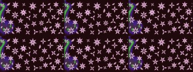 Çizim raster deseni. Güzel kumaş deseni. Çiçek arka planı.