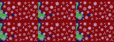 Kırmızı renkte çiçekler. Renkli Bahar Teması eskiz kalıbı. Çiçek desenli eskiz, yaz çiçekleri. Düz Çiçek Elementleri Tasarımı.