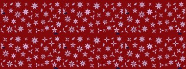 Kırmızı renkte çiçekler. Raster illüstrasyonu. Çizim çiçek deseni duvar kağıdı için kullanılabilir.